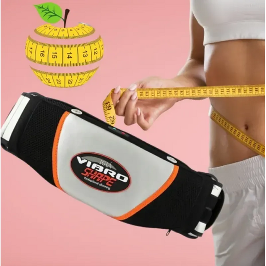 Centura abdominala de masaj, slabire si modelare VIBRO SHAPE cu incalzire, Reducerea celulitei, masurarea taliei, controler