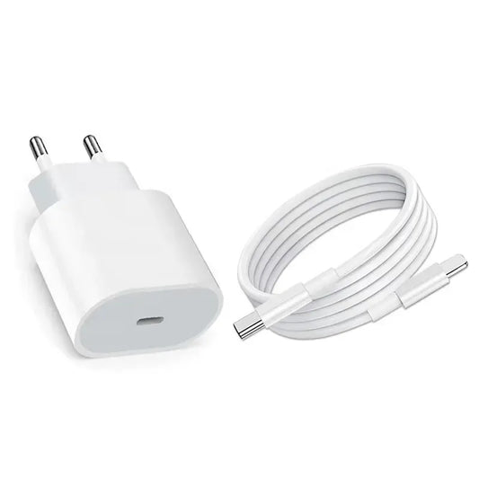 Încărcător Universal Type-C / Type-C – Fast Charge, 20W, Alb ⚡