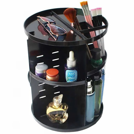 Organizator Rotativ pentru Cosmetice - Eleganță și Practicitate în Baia Ta! 🖤