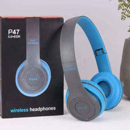 Căști Audio P47 Wireless Bluetooth, Blue